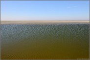 wie in der Karibik... Wattenmeer *Nordsee* vor Cuxhaven, blau-grünes Wasser, weißer Sand und blauer Himmel